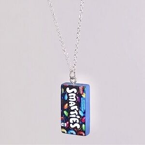 New Smarties Chocolate Chain Necklace Fun Birthday Party Gift Cute Candy Charm